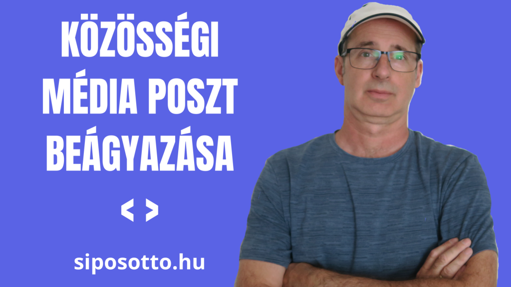 közösségi média poszt beágyazása - Sipos Ottó