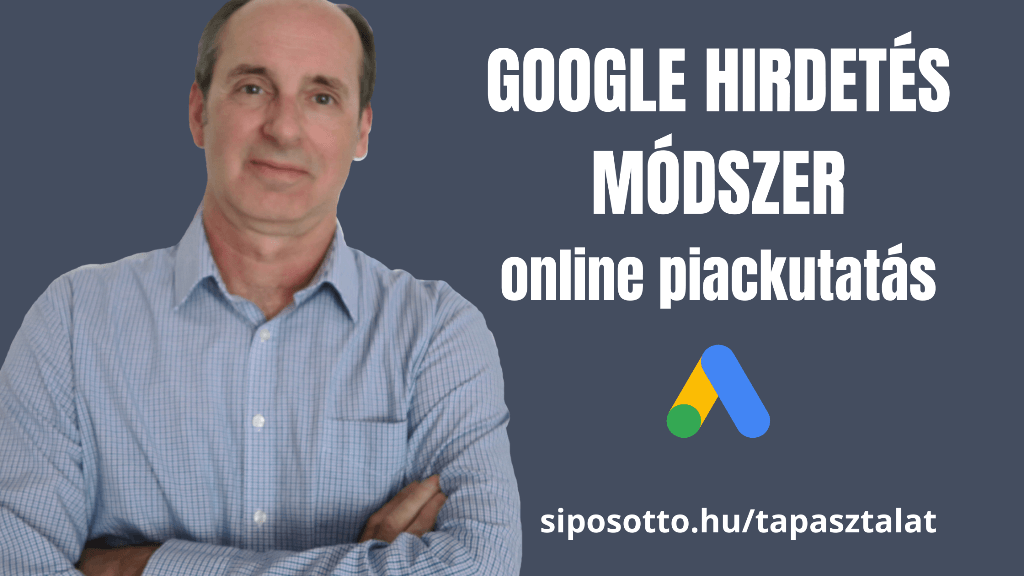 online piackutatás Sipos Ottóval Google hirdetés módszer
